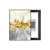 Gold Accent Impressionist Breaker Box Cover | Decorative Electrical Panel Art